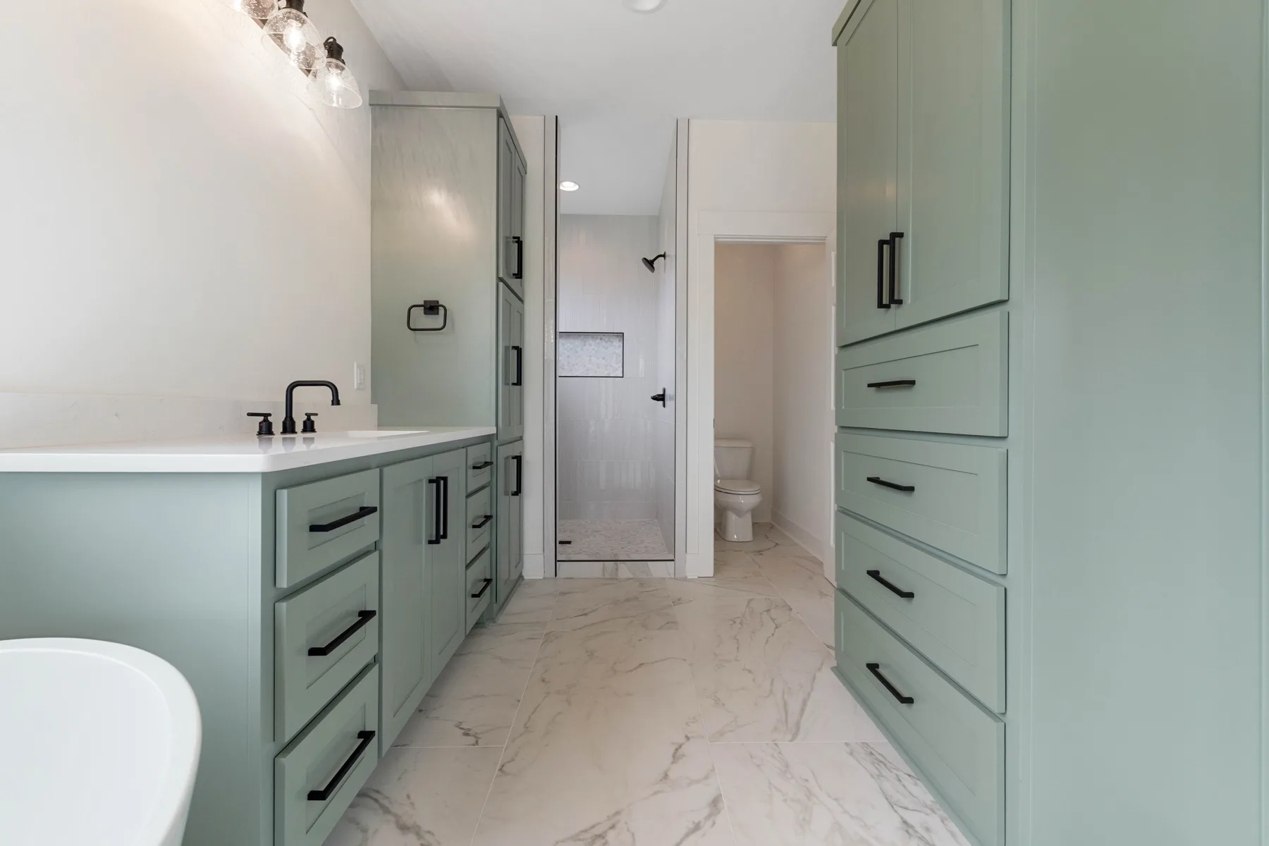 Modern bathroom remodel Central Arkansas