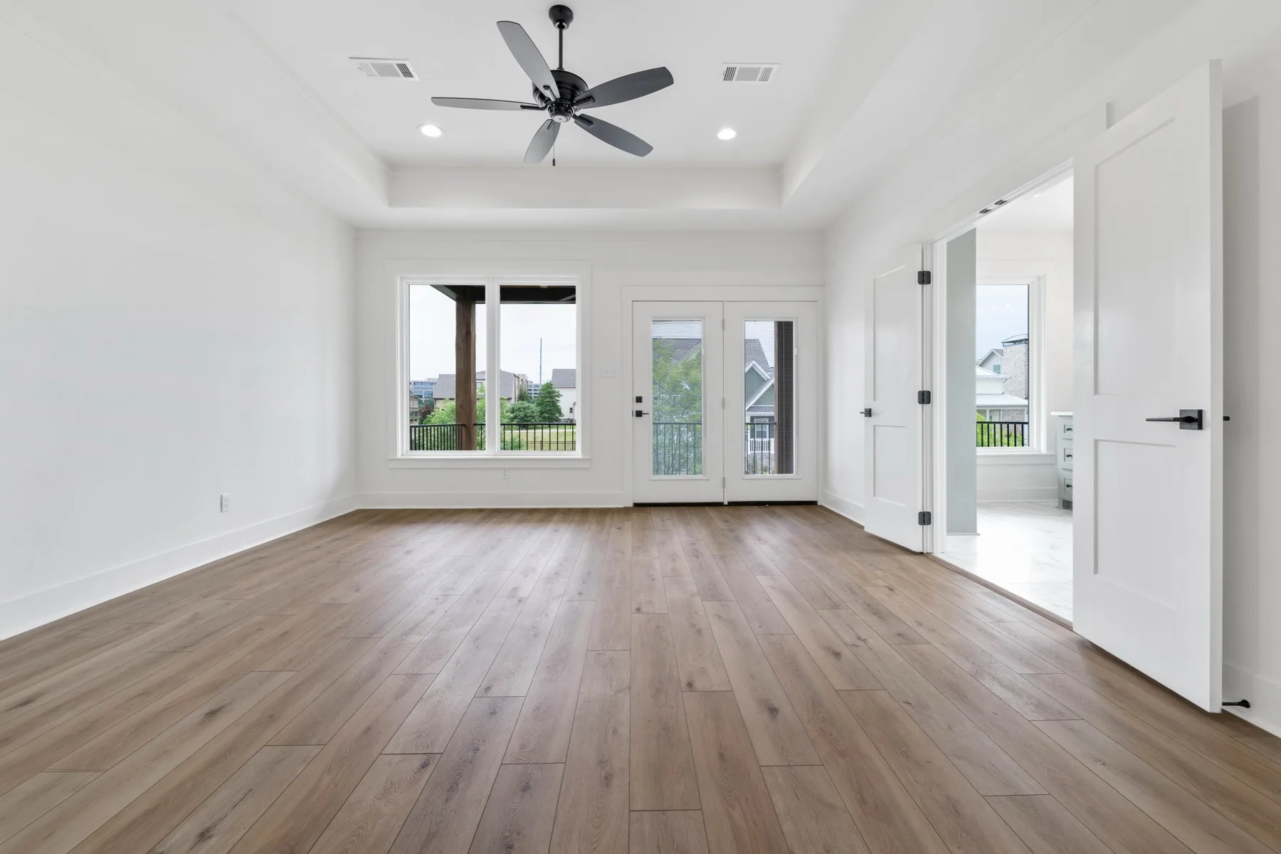 Custom Home Master Bedroom in Central Arkansas