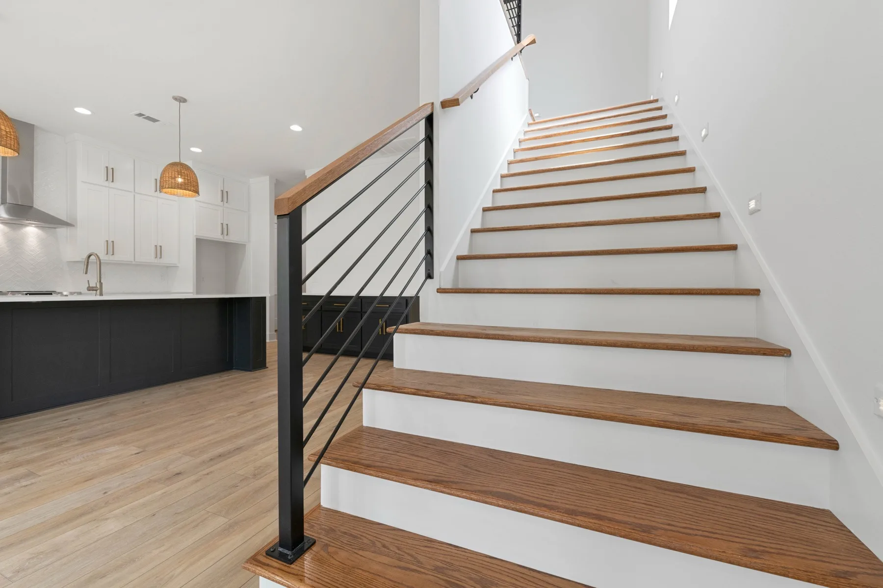 Custom Staircase in Luxury Home Central Arkansas